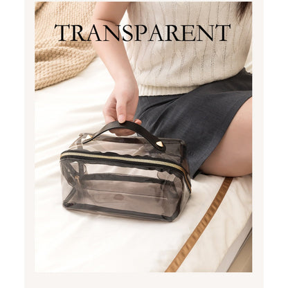 Waterproof PVC Cosmetic Bag - Large Capacity Multi-Functional Travel Makeup Organizer & Wash Bag -dropshippingabc.com