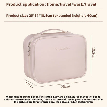 Multifunctional Cosmetic Bag - Large Capacity Waterproof Makeup Organizer with Compartments -dropshippingabc.com