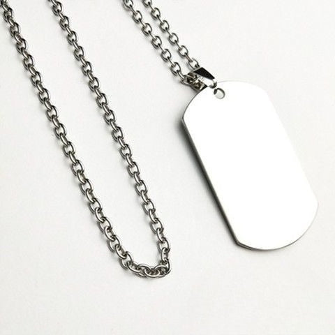 Custom Necklace Female Pendant Dog Tag Personalized Stainless Steel Ladies Birthday Gift -dropshippingabc.com