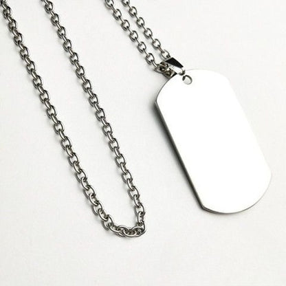 Custom Necklace Female Pendant Dog Tag Personalized Stainless Steel Ladies Birthday Gift -dropshippingabc.com