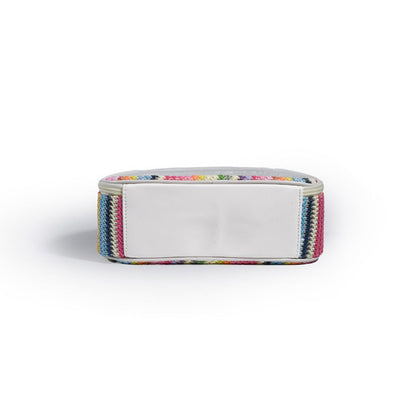 Semicircular Straw & PVC Cosmetic Bag - Waterproof Woven Travel Toiletry Organizer -dropshippingabc.com