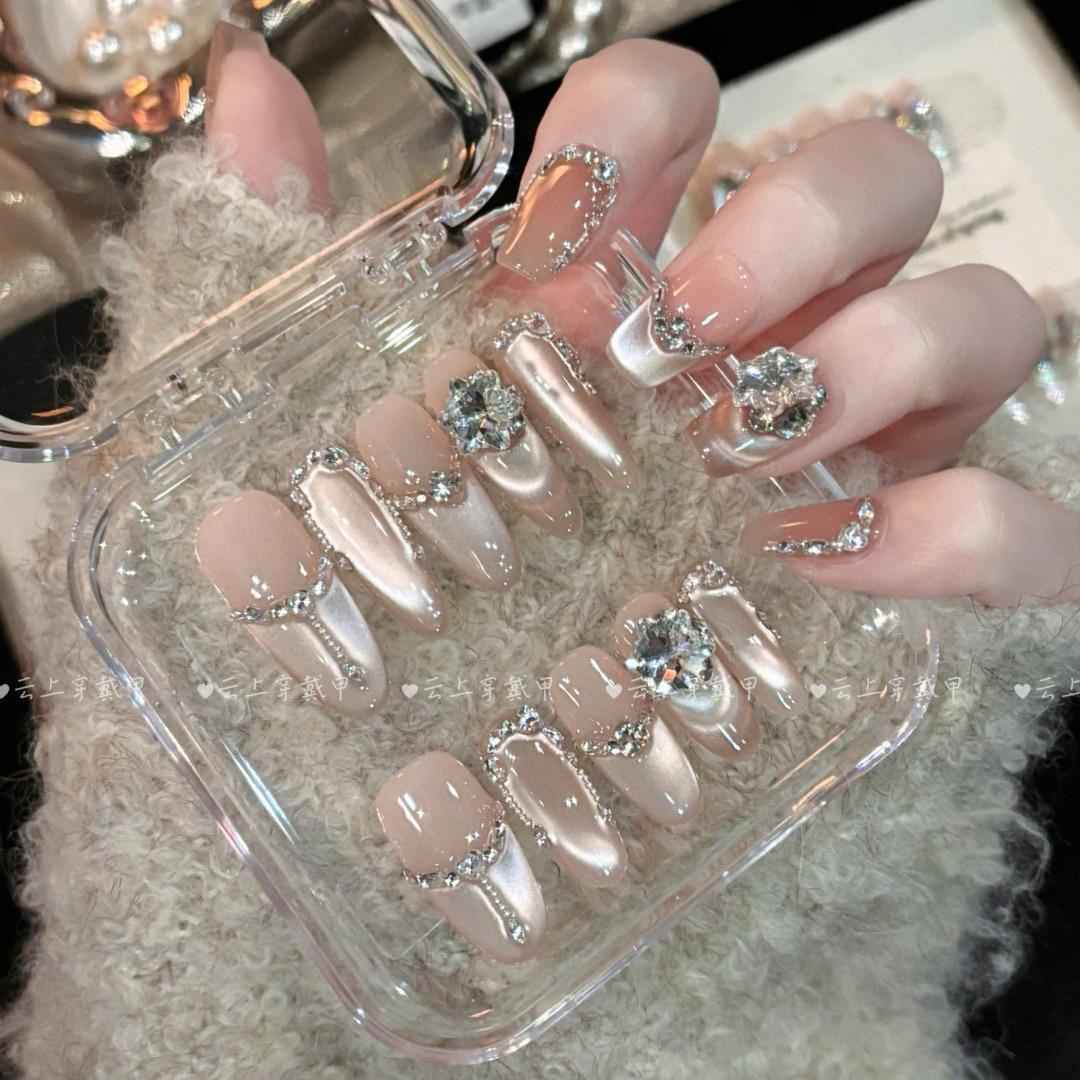 1013- Handmade press on nails fake nails removable