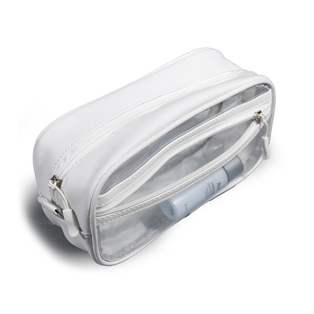 Unisex PVC Transparent Toiletry Bag - Waterproof Travel Organizer with Compartments for Men & Women -dropshippingabc.com