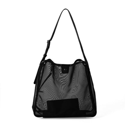 Lightweight Mesh Commuter Hobo Tote Bag - Large Capacity Stylish & Versatile Shoulder Bag -dropshippingabc.com