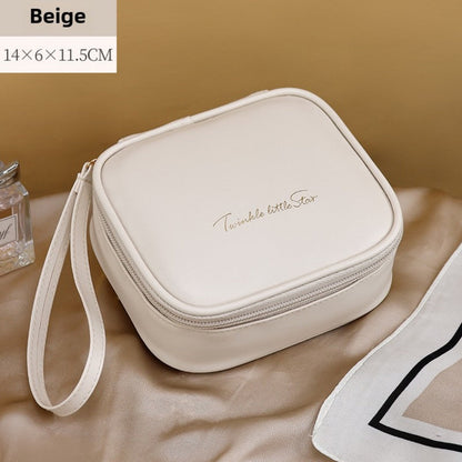 Portable PU Makeup Bag - Small Cream Lipstick Envelope Carry Bag for Students & Sanitary Napkin Storage -dropshippingabc.com