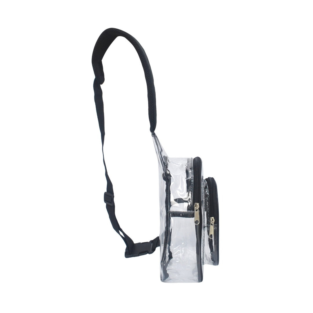 PVC Transparent Shoulder Chest Bag - Outdoor Travel Backpack & Gym Visual Crossbody Bag -dropshippingabc.com
