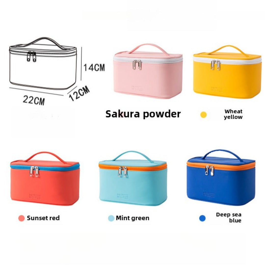 Capacity waterproof cosmetic bag, PU multi-functional cosmetic storage bag, cosmetic bag lightweight, makeup bag organizer, -dropshippingabc.com