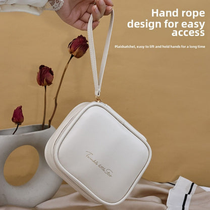 Portable PU Makeup Bag - Small Cream Lipstick Envelope Carry Bag for Students & Sanitary Napkin Storage -dropshippingabc.com