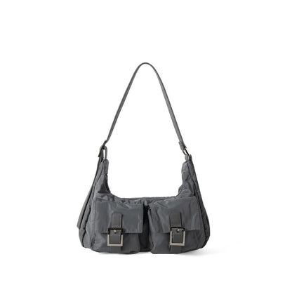 Multi-Pocket Lightweight Nylon Shoulder Hobo Bag - Women's Versatile Commuter Handbag -dropshippingabc.com