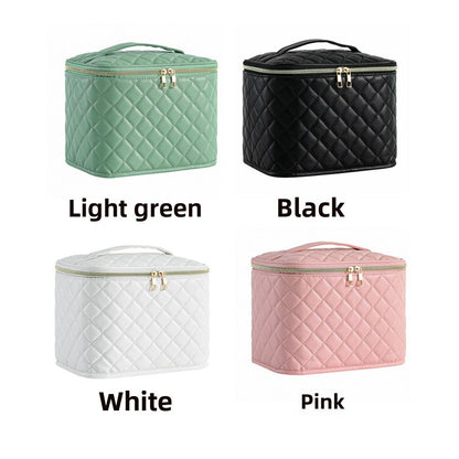 Large Capacity Travel Makeup Bag - Waterproof Cosmetic Organizer with Multi-Functional Partitions -dropshippingabc.com