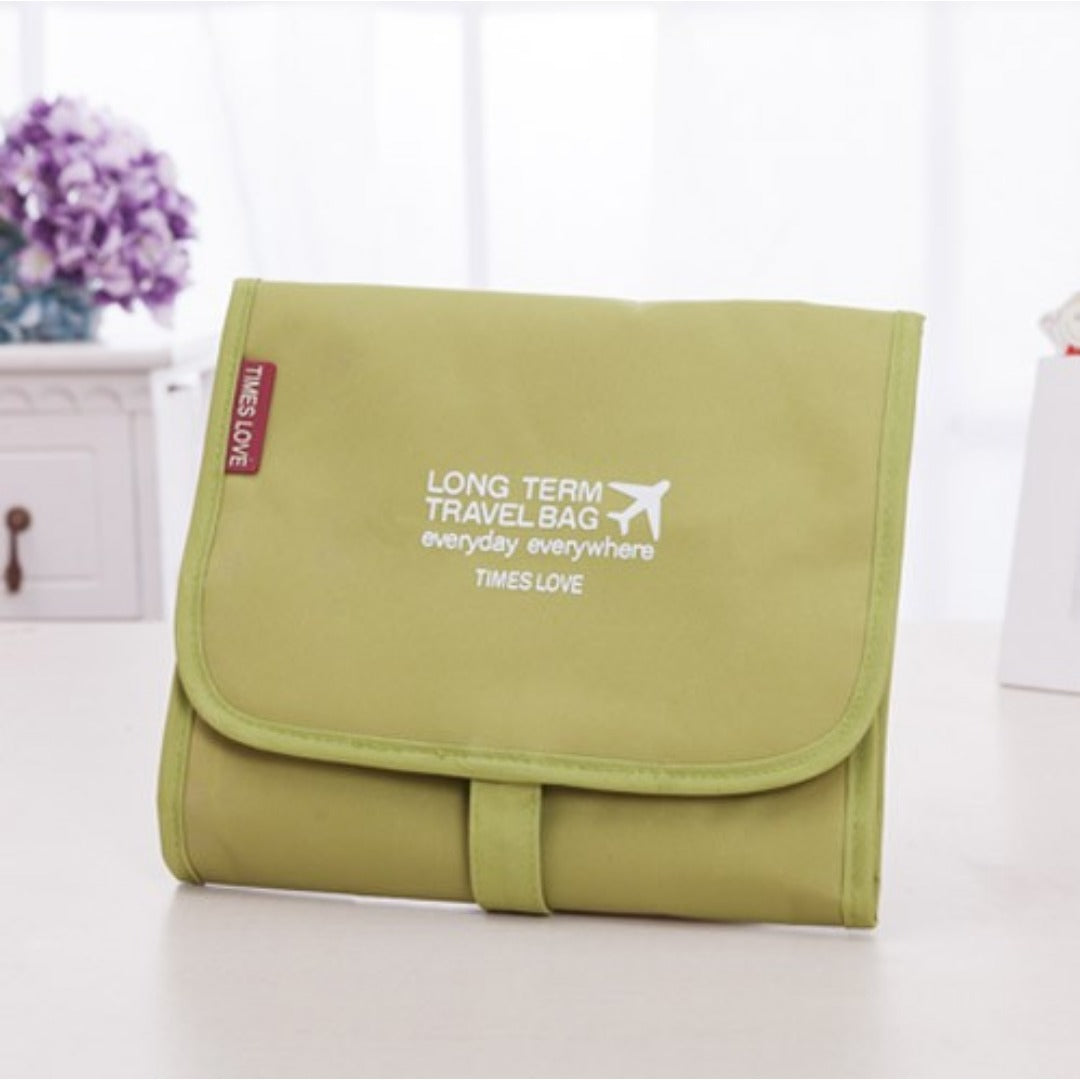 3-in-1 Outdoor Toiletry Bag - Waterproof Foldable Wash Bag with Hook for Travel Storage -dropshippingabc.com