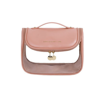 Visible Transparent Makeup Bag - Large Capacity Waterproof Toiletry Bag for Travel & Portable Storage -dropshippingabc.com