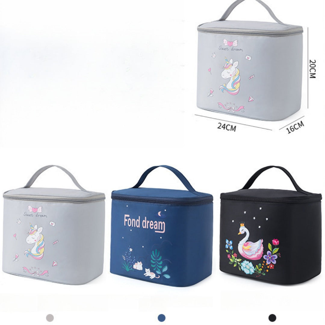 Large Capacity Waterproof Cosmetic Bag - Foldable Travel Toilet Bag & Makeup Organizer for Women -dropshippingabc.com