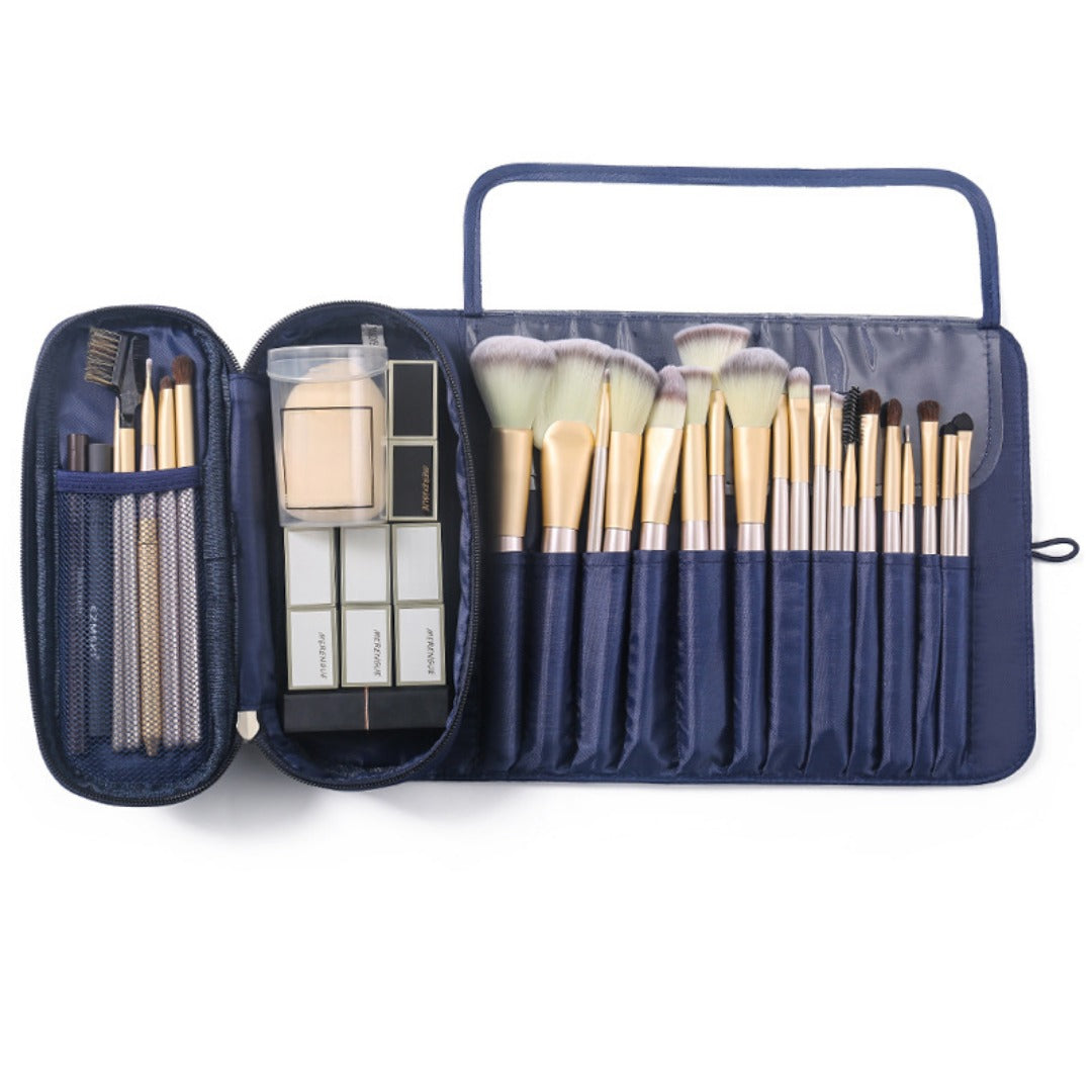 Professional Folding Makeup Bag Organizer - Multi-Function Travel Cosmetic & Makeup Brush Storage Bag -dropshippingabc.com