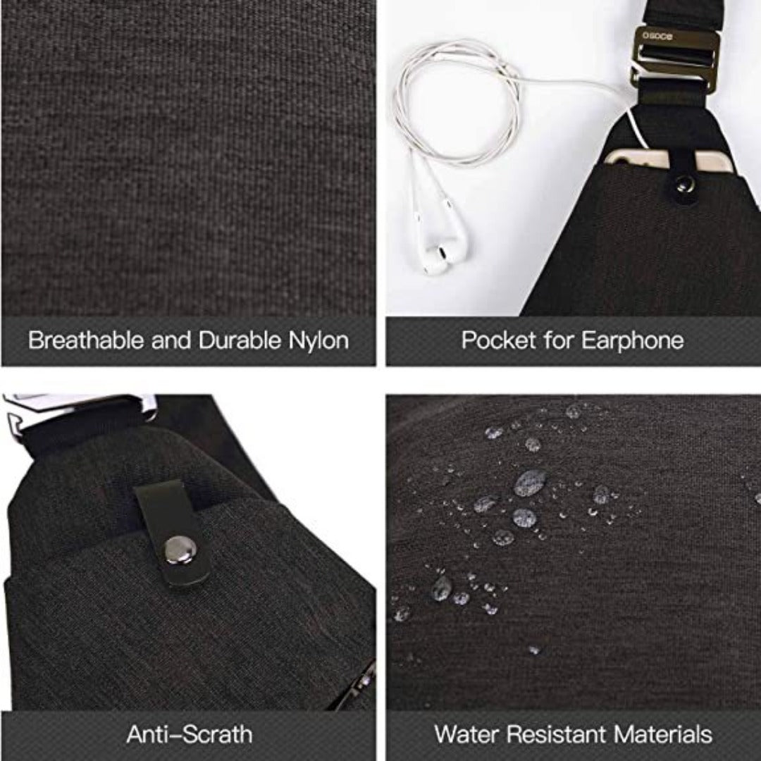 Fanny pack Crossbody bag, - Anti-theft Crossbody bag Unisex, Travel Sports Convenient Shoulder Crossbody bag -dropshippingabc.com