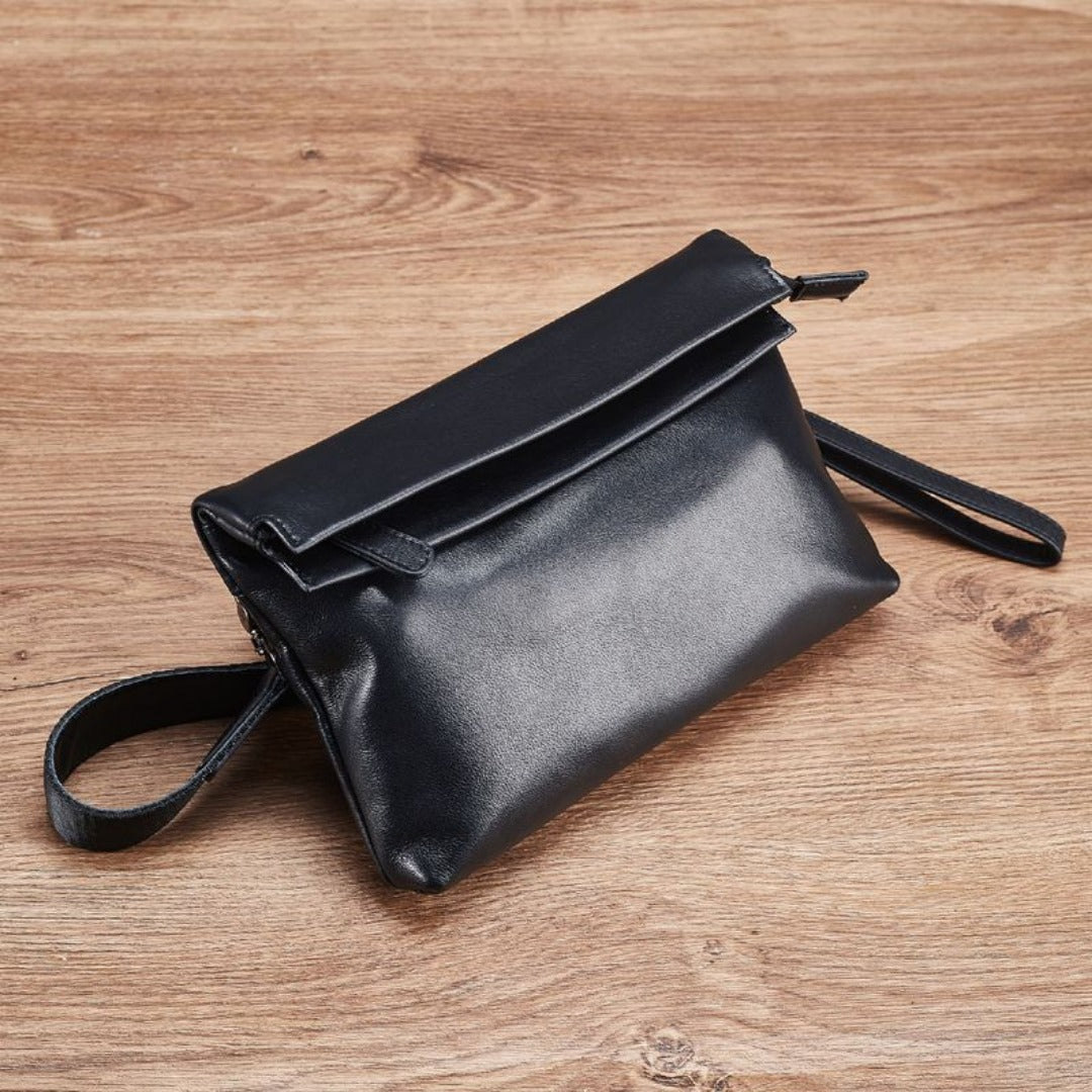 Vegan Leather Small Crossbody Bag - Chest Purse & Fanny Pack for Men -dropshippingabc.com