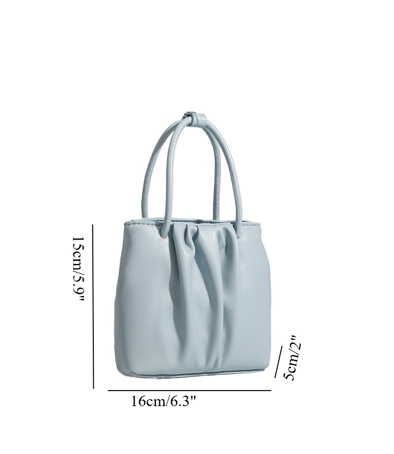 Square pleated versatile bag, bag women's fashion women's tote bag, portable casual shoulder bag -dropshippingabc.com