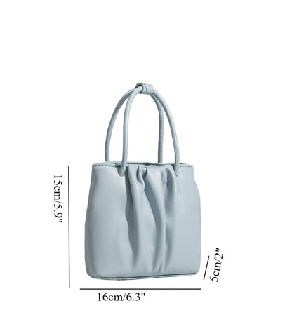 Square pleated versatile bag, bag women's fashion women's tote bag, portable casual shoulder bag -dropshippingabc.com