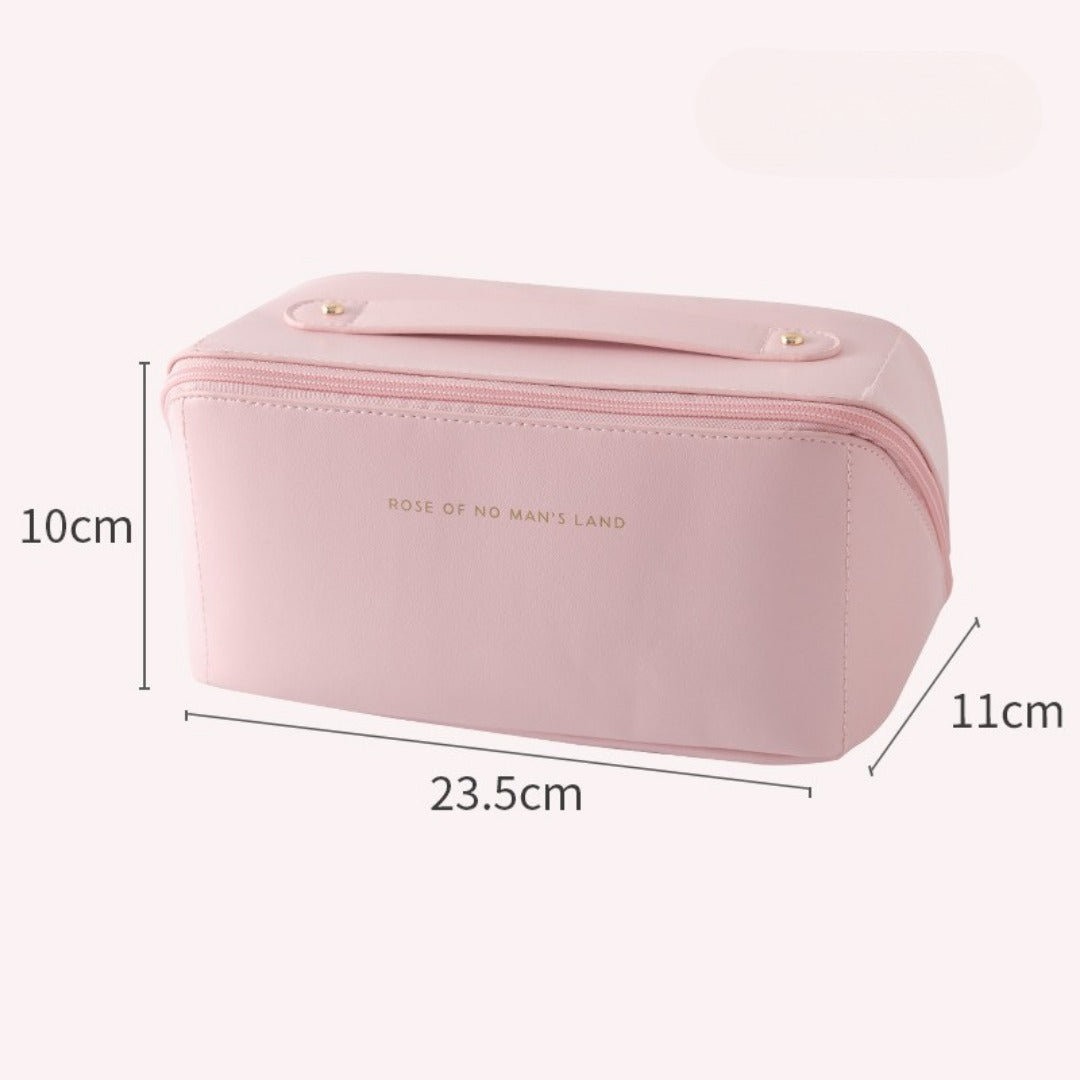 Stylish Large Capacity Makeup Bag for Women - Versatile Travel Toiletry Organizer with Compartments -dropshippingabc.com