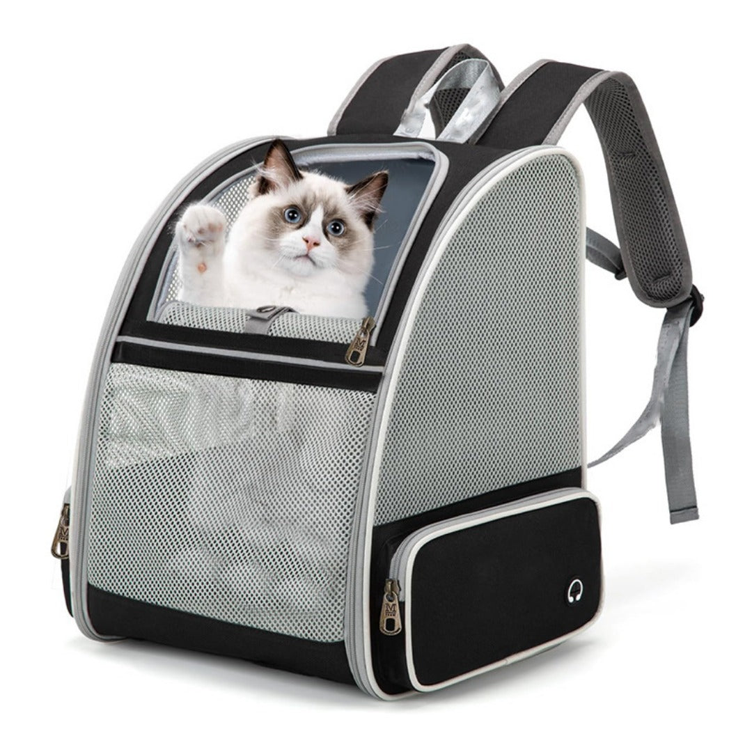 Stylish Pet Backpack Carrier - Premium Portable Cat Backpack with Breathable Mesh, Perfect for Hiking & Everyday Adventures -dropshippingabc.com