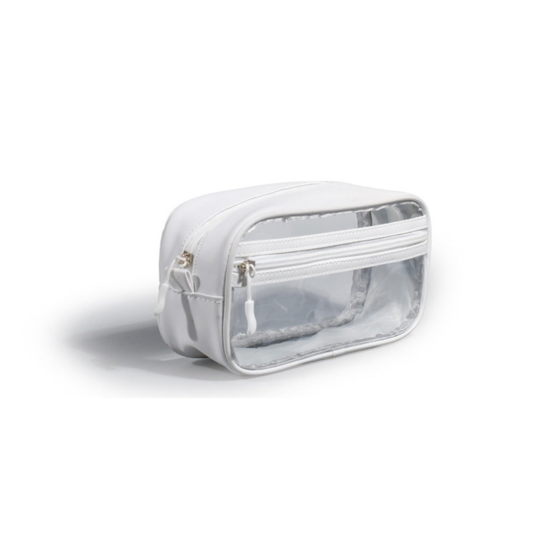 Unisex PVC Transparent Toiletry Bag - Waterproof Travel Organizer with Compartments for Men & Women -dropshippingabc.com