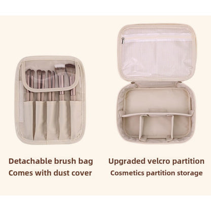 Free Partition Cosmetic Bag - Large Capacity Travel Portable Toiletry Bag & Makeup Organizer for Women -dropshippingabc.com