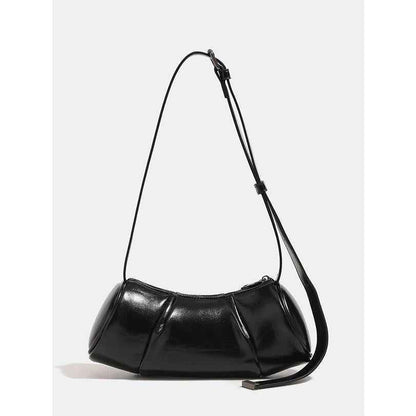 Elegant Folded Cylinder Bag - Stylish Small Pillow Bag & Casual Crossbody Bag for Women | Fashion Retro Design