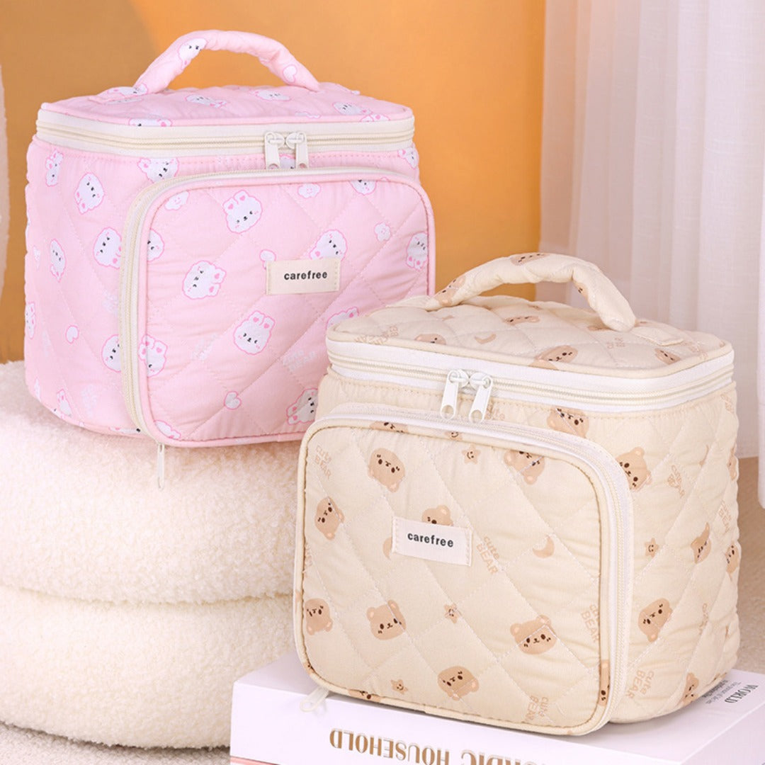 Multifunctional Cosmetic Bag - Partition Storage & Travel Portable Toilet Bag with Compartments -dropshippingabc.com