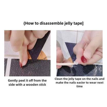 Handmade Reusable Press on Nails - Customizable False Nails for Nail Art Wear 1064