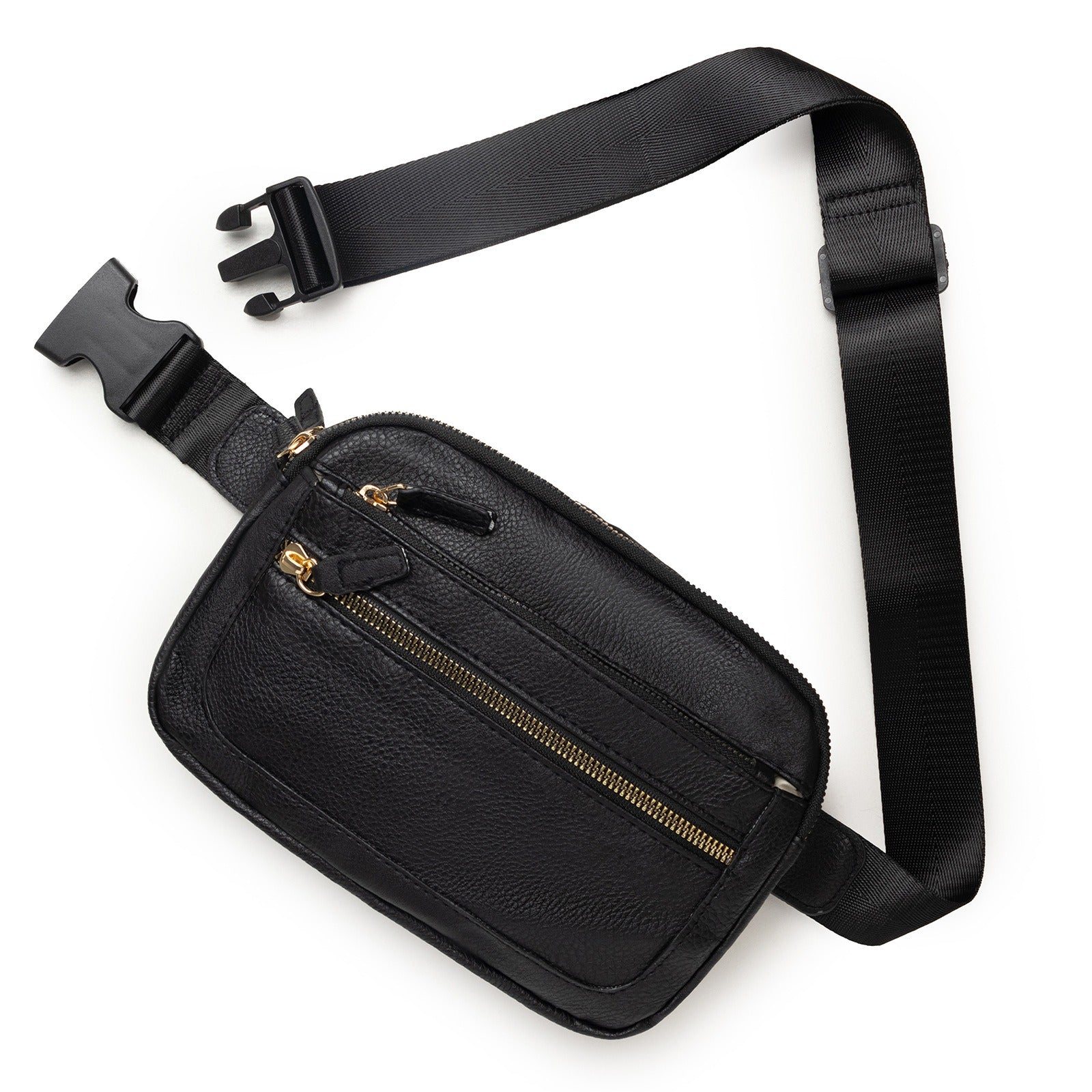 Multifunctional Fashion Fanny Pack – Adjustable Shoulder Strap Travel Breast Bag in Vegan Leather, Ideal Chest Purse for Holiday Sports and Running, Stylish Crossbody Waist Bag for Women -dropshippingabc.com