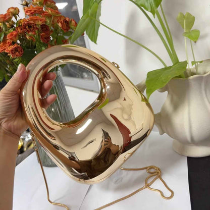 Small Cute Acrylic Clutch Purse - Versatile Chain Strap Evening Bag for Party & Dinner