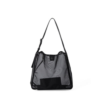 Lightweight Mesh Commuter Hobo Tote Bag - Large Capacity Stylish & Versatile Shoulder Bag -dropshippingabc.com