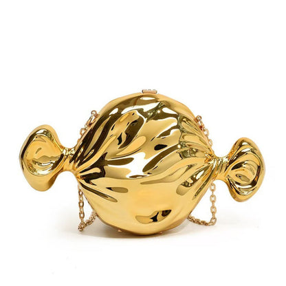 Candy Acrylic Purse Clutch - Women's Metal Evening Handbag with Chain for Formal Prom Wedding -dropshippingabc.com