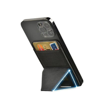 Magnetic Wallet Stand Compatible with iPhone 17/16/15/14/13/12 Series, Angle Adjustment & Magsafe Compatible  Phone Stand -dropshippingabc.com