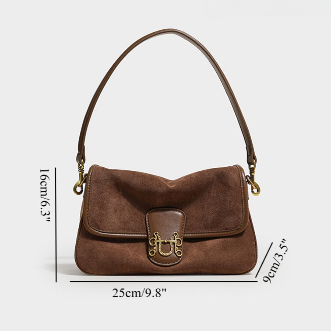 Elegant Autumn Soft Suede Hobo Tote Bag - Stylish Crossbody Shoulder Bag with Large Capacity -dropshippingabc.com