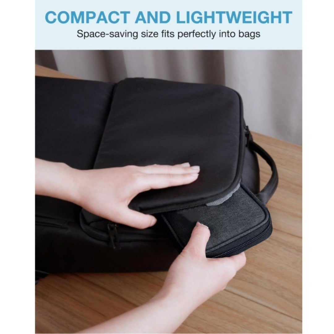 Zip Around Wristlet Wallet for Women with Headphone Cable Storage - Travel Cable Organizer Bag -dropshippingabc.com