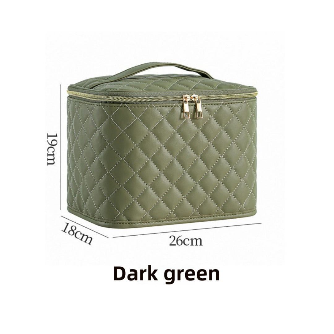 Large Capacity Travel Makeup Bag - Waterproof Cosmetic Organizer with Multi-Functional Partitions -dropshippingabc.com
