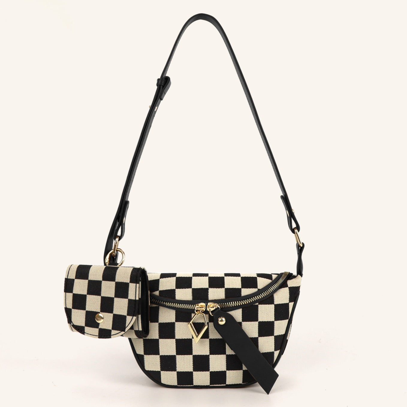 Versatile Checkerboard Chest Bag – Fashion Plaid Waist Bag, Stylish Messenger Bag & Fanny Pack for Everyday Use -dropshippingabc.com
