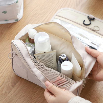 Travel Waterproof Makeup Bag with Hook - Large Capacity Portable Wash Bag & Toiletry Organizer -dropshippingabc.com