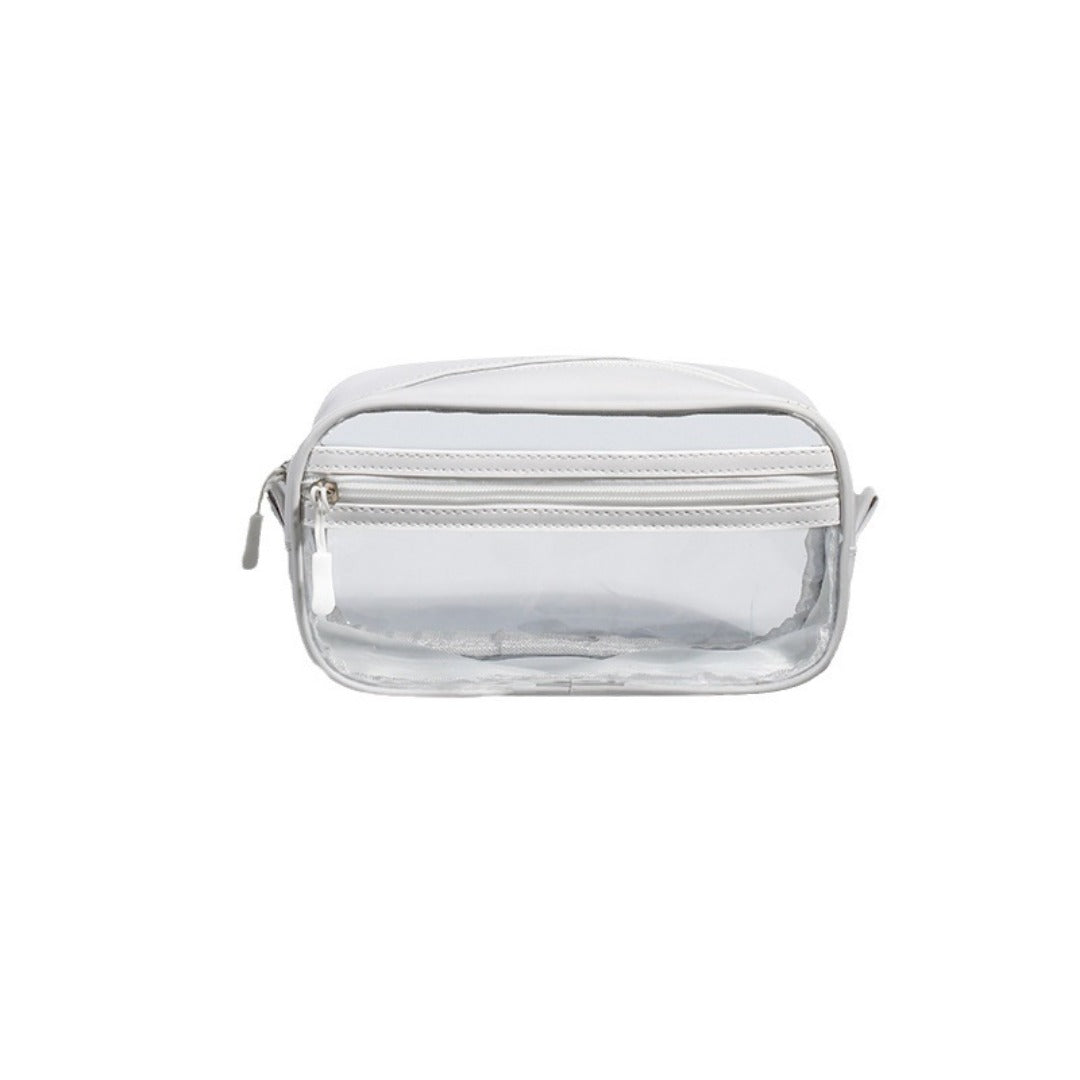 Unisex PVC Transparent Toiletry Bag - Waterproof Travel Organizer with Compartments for Men & Women -dropshippingabc.com