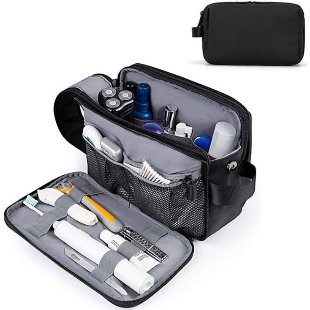 Unisex Waterproof Toiletry Bag - Multi-Compartment Shaving Kit & Shower Products Organizer for Men & Women -dropshippingabc.com