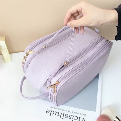 Multifunctional Makeup Bag for Women - Large Capacity Partitioned Travel Toiletry Organizer with Compartments -dropshippingabc.com