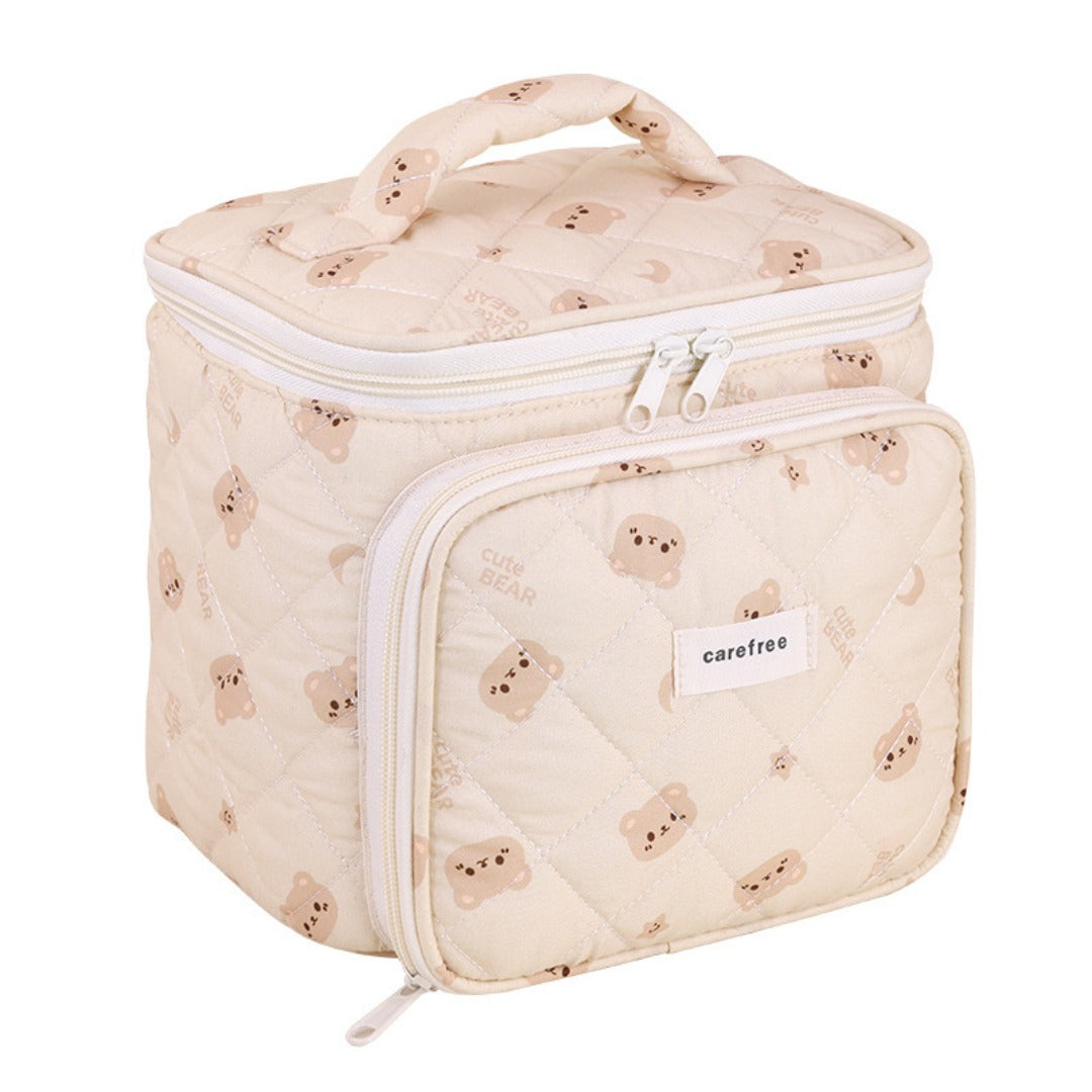 Multifunctional Cosmetic Bag - Partition Storage & Travel Portable Toilet Bag with Compartments -dropshippingabc.com