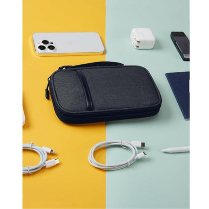 Zip Around Wristlet Wallet for Women with Headphone Cable Storage - Travel Cable Organizer Bag -dropshippingabc.com