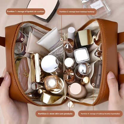 Tote Cosmetic Bag Large Capacity - Travel Portable Shell Makeup Bag Organizer -dropshippingabc.com