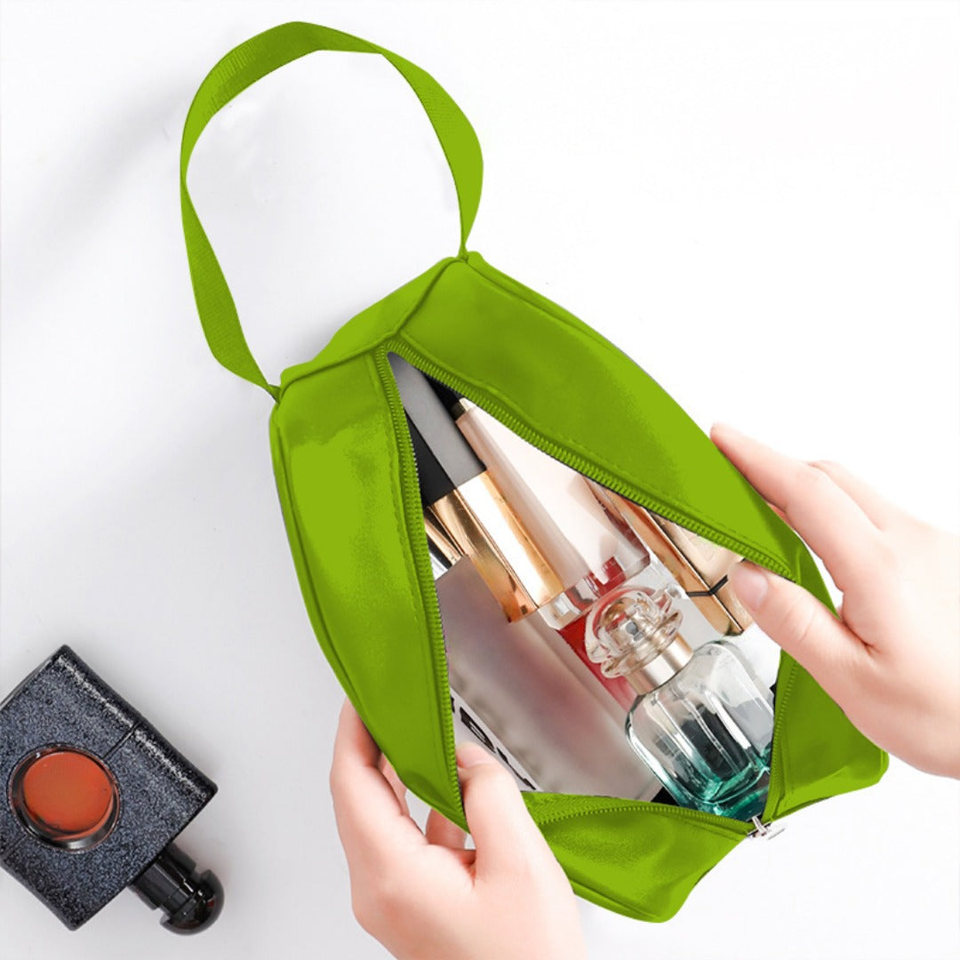Frosted PU Three-Piece Toilet Bag - Large Capacity PVC Toiletries & Translucent Cosmetics Organizer -dropshippingabc.com