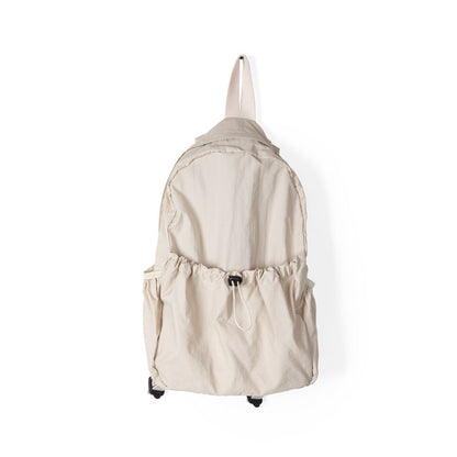 Waterproof Drawstring Backpack for Women - Lightweight Nylon Large Capacity Book Bag, Versatile Travel Backpack Purse -dropshippingabc.com