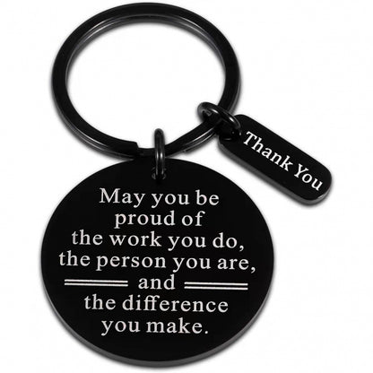 Stainless Steel Keychain Thanksgiving Inspirational Gifts for Family, Friends and Colleagues -dropshippingabc.com