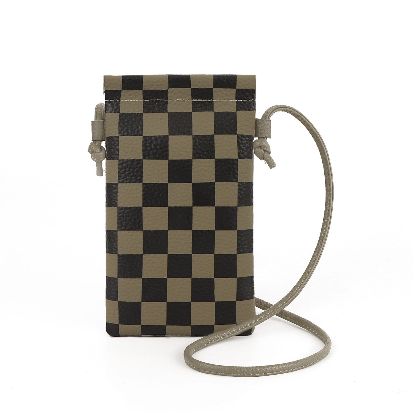 Vegan Leather Phone Crossbody Bag - Mini Mobile Phone Holder Pouch -dropshippingabc.com