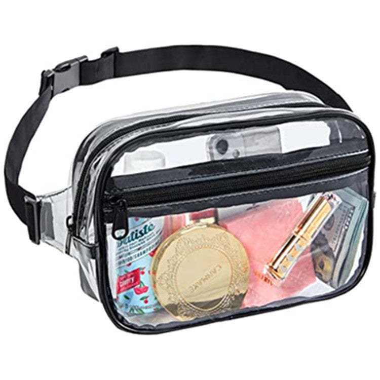 PVC Transparent Square Fanny Pack - Outdoor Sports Mobile Phone Bag & Waterproof Waist Bag -dropshippingabc.com